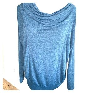 Lucy teal blue dolman sleeve top M